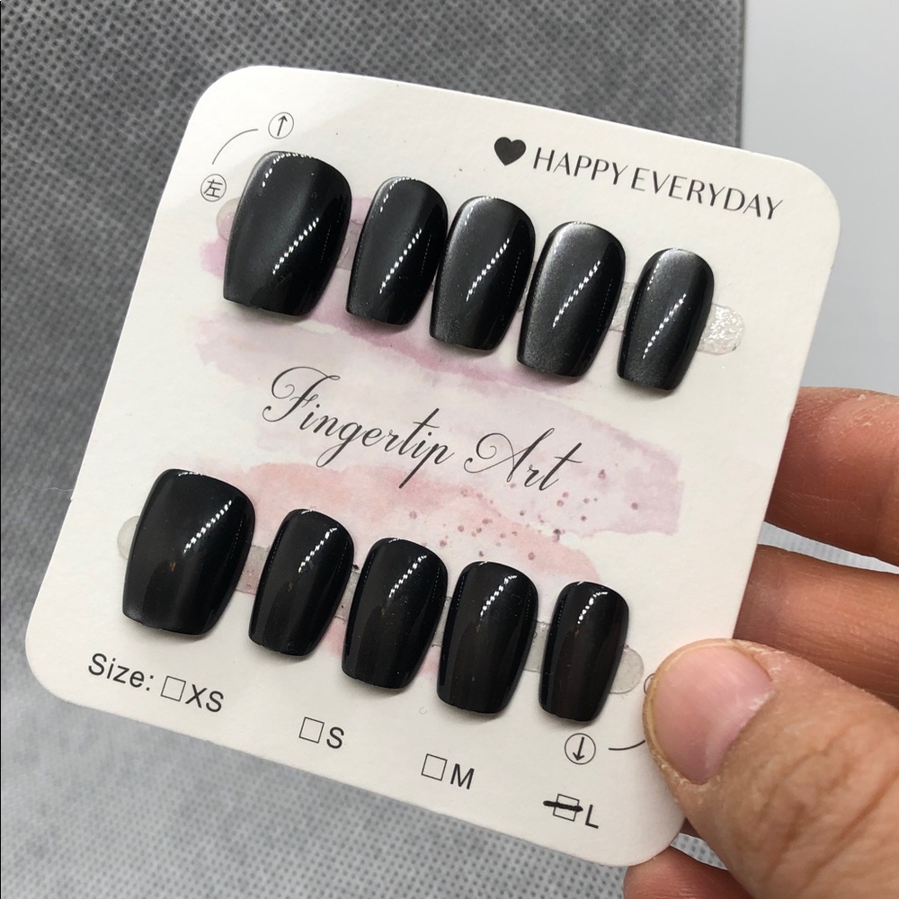 Size L custom made press on nails